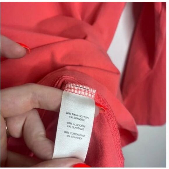 Chico's Ultimate Tee, Women's Long-Sleeve Top Size 0 Pima Cotton Blend - Picture 5 of 8